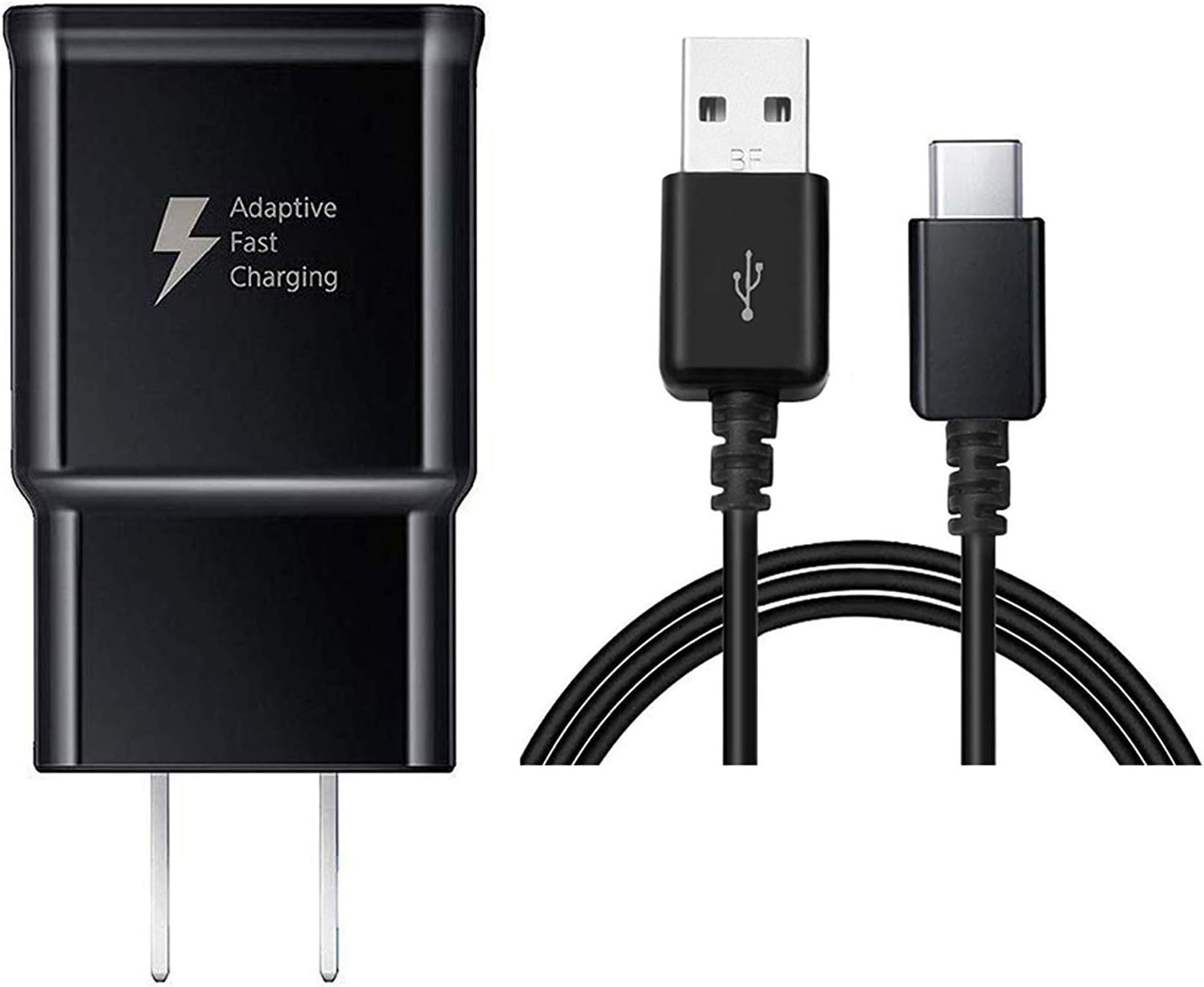 Adaptateur secteur USB à charge rapide, chargeur mural et câble USB-C (1 m) pour téléphones Samsung Motorola Google Adaptateur secteur USB à charge rapide, chargeur mural et câble USB-C (1 m) pour téléphones Samsung Motorola Google